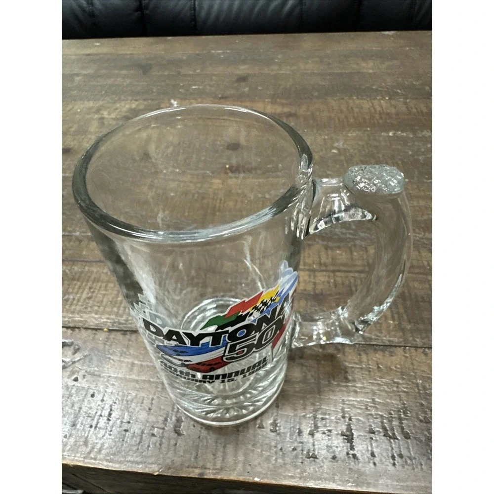 Daytona‎ 500 NASCAR 40th Anniversary Bud Official Beer Pint Mug Glass 5.75